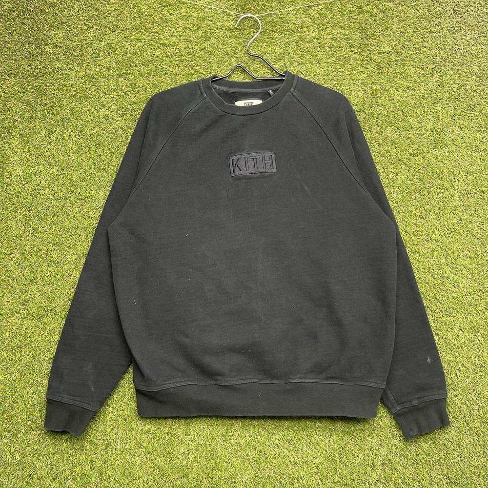 KITH Sweatshirt Mens Medium Box Logo Crewneck Thick Heavyweight Streetwear y2k